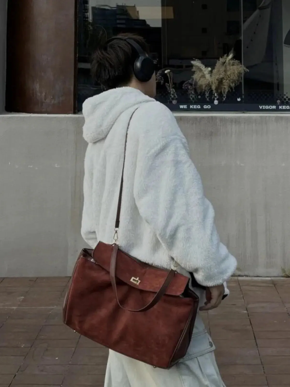 Vvsha  Christmas Gift Casual Suede Leather Bag