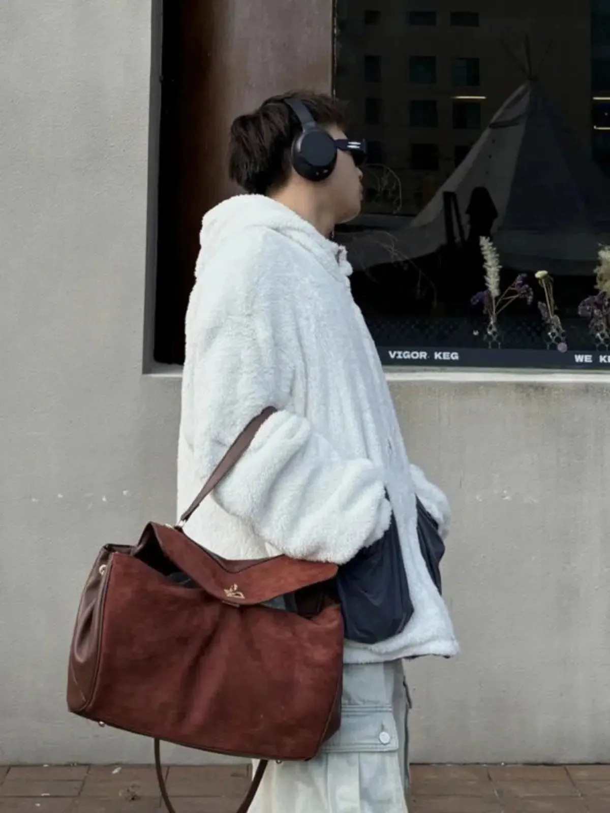 Vvsha  Christmas Gift Casual Suede Leather Bag