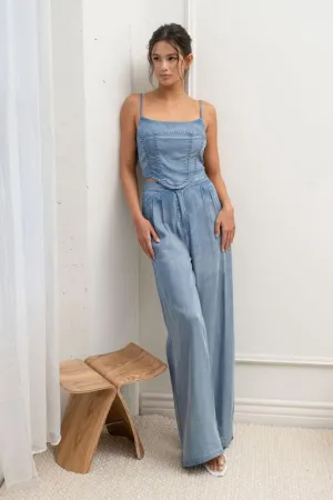 Washed Pleated