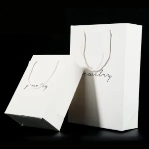 White Jewelry Tote Bag Jewelry Storage Bag