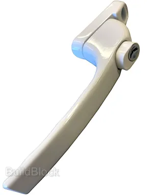 White Window Handle with 13 interchangeable spindle