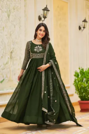 WOMEN PERFECT ATTRACTIVE GOWN WITH DUPATTA SET