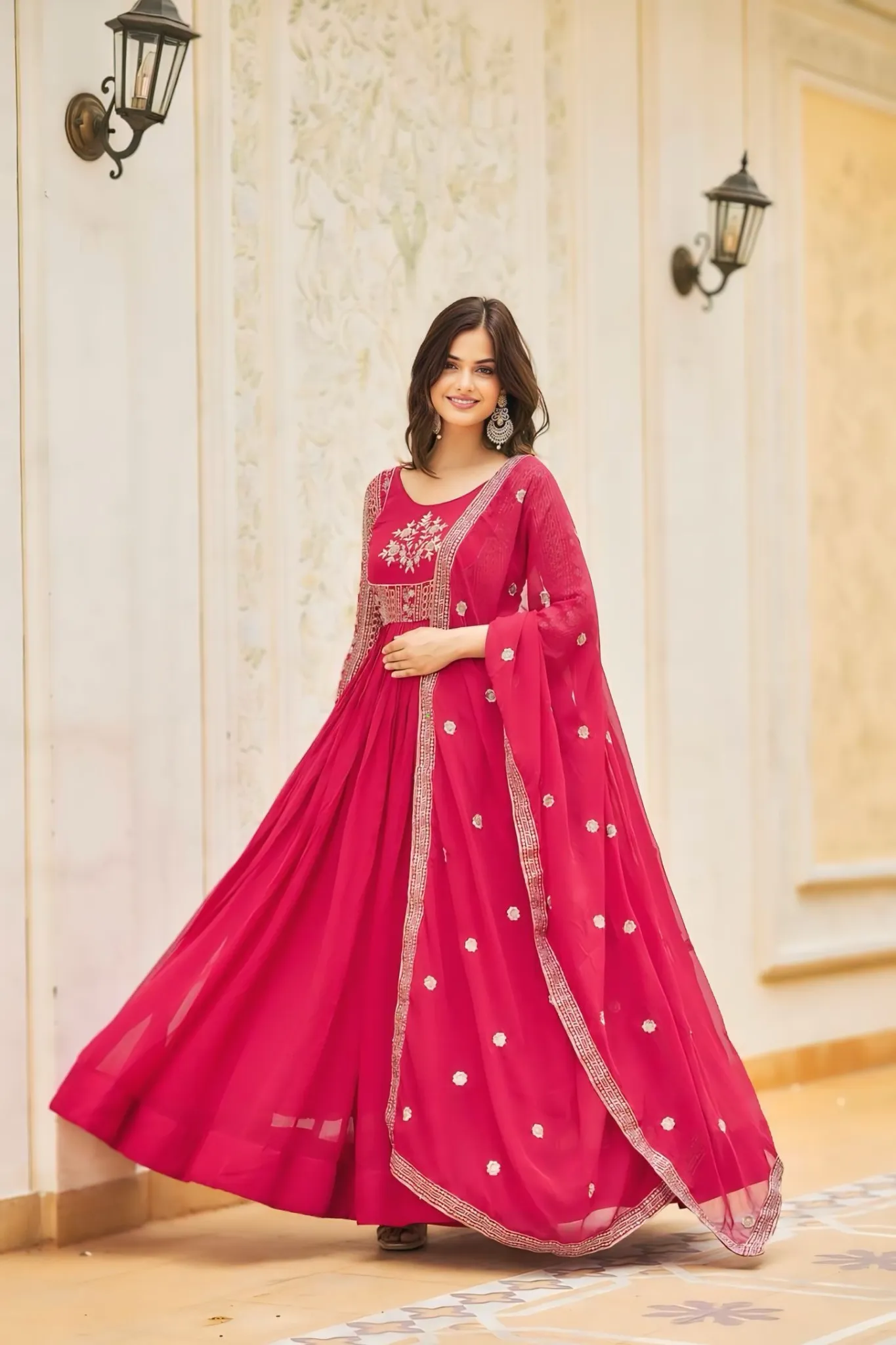 WOMEN PERFECT ATTRACTIVE GOWN WITH DUPATTA SET