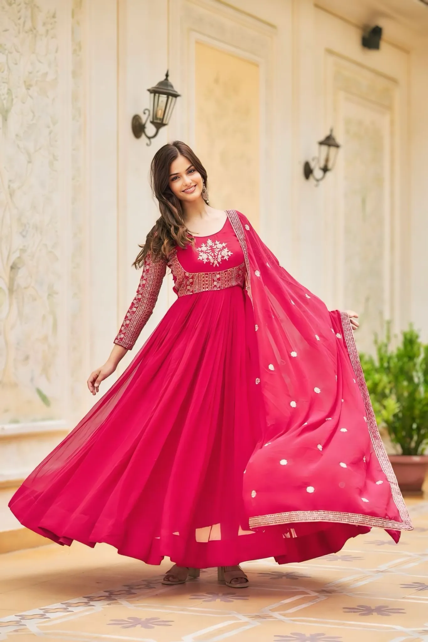 WOMEN PERFECT ATTRACTIVE GOWN WITH DUPATTA SET