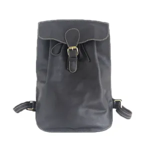 YAAGLE Women's Real Leather Drawstring Flap Backpack YGPD2133